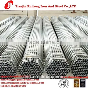 Galvanized Steel Pipe Thread End as per Astm A53 Sch 40 Q235b thumbnail-1