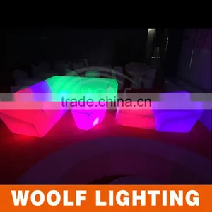 2014 Popular Modern Home Leisure Romote Control Color Changing Led Lighting Up Sofa Furniture thumbnail-3