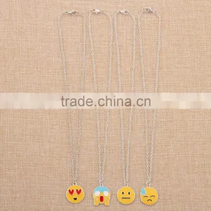 2016 Wholesale Handmake Fashion Stainless Steel Pendant Emoji Necklace Jewelry Manufacturer China thumbnail-5