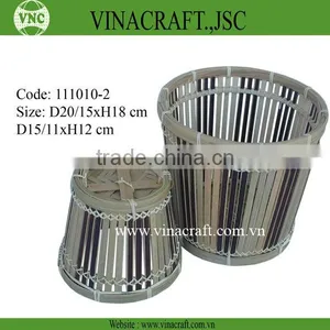 Bamboo Waste Bin in New Design thumbnail-1