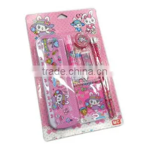 Stationery Set/school Supplies/pencil Case/ruler/sticker/eraser/kid Gift thumbnail-1