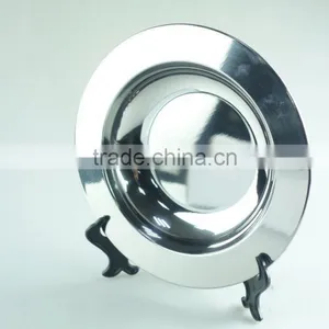 Round Tray Metal Food Tray Stainless Steel Buffet Trays Of Various Sizes thumbnail-3