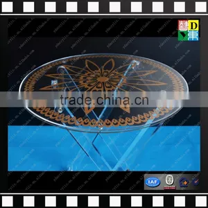 Small Acrylic Folding Table PMMA Coffee Tea Table Crystal Plastic Tray Table From China Manufacturer thumbnail-3