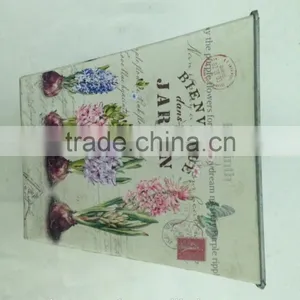 2016 Lavender Design Paper Decal Metal Square Flower Pot for Garden thumbnail-2