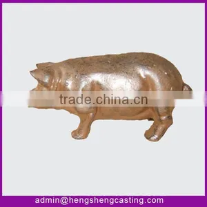 Antique Garden Decorative Cast Iron Pig thumbnail-1
