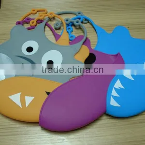 Colorful Pattern Printed FDA/LFGB Standard Durable Silicone Baby Bib thumbnail-1