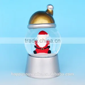 New Polyresin 3D Chrismas Hats Shape Snow Globe For Gifts thumbnail-1
