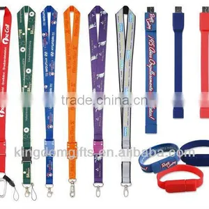 Silk Screen Printing Polyester Lanyard Strap With Buckle thumbnail-1