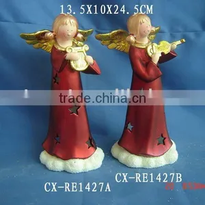 Ceramic Christmas Candle Holder Decoration -Ceramic Christmas Items thumbnail-1