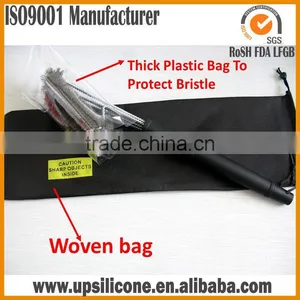 Triple Grill Brush ,BBQ Cleaning Tool Stainless Steel Plastic Handle Brush thumbnail-4