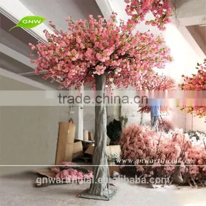 GNW 10ft Artificial Wedding Tree Pink Plastic Flower Cherry Blossom Tree for Wedding Decoration thumbnail-1