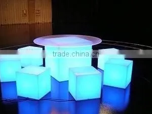 Energy Colorful Rechargeable Fashion LEDfurniture Plastic Lighting Bedroom Cube Chair/table thumbnail-5