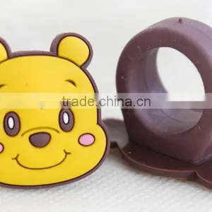 Fashionable Cute Design Silicone Ring & 2015 Wholesale Animal Ring for Child thumbnail-2