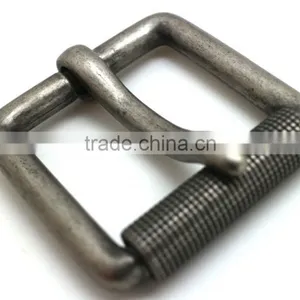 1-1/2" Standard Leather Belt Buckl, Zinc Alloy Material Buckle With Roller, Antique Nickel Belt Buckle thumbnail-6