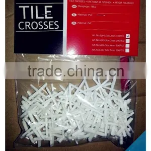 200PCS Plastic Cross Type Tile Spacers for Leveling System Spacing Floor Wall 3mm Tiling Tools thumbnail-2