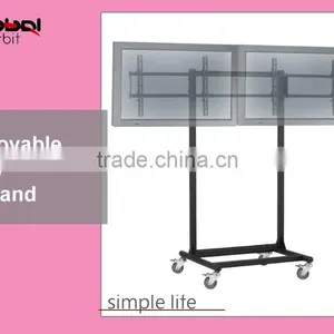 Adjustable in Height Monitor Display Stand, TV Movable Floor Bracket Stand thumbnail-2