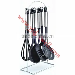 NY-1005 6-Piece Stainless Steel Handle Nylon Kitchenware Utensils thumbnail-1