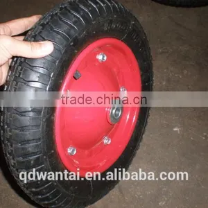 Trolley Wheelbarrow Wheel PU Wheel Solid Rubber Wheel thumbnail-5