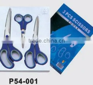3pcs Stainless Kitchen Cheap Scissors Set With PP Handle thumbnail-1