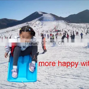 Kids Snow Sled Boat Sledge Glider Toboggan Sliding W/ Brakes Outdoor Sport thumbnail-1