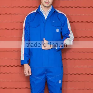 Custom High Quality Unisex Long Sleeve Royal Blue Workwear thumbnail-2