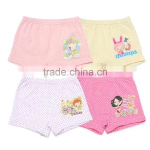 Kids Underwear 100 Cotton Mix Colored Girls Underwear Kids Wear for 2-10 Years Old thumbnail-1