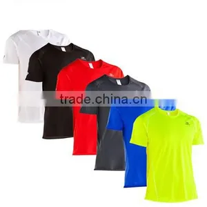 2016 Wholesale OEM Manufacture 180g 100% Cotton O-Neck Short Sleeve Casual Men Plain T-shirt thumbnail-5