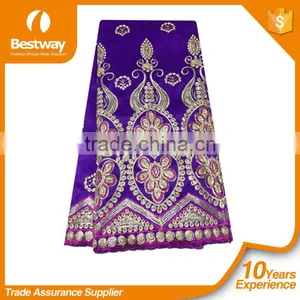 2017 Hot Wedding Dress Lace Indian Raw Silk George Lace Fabric GP0060 thumbnail-1