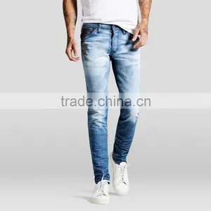 Wholesale China Factory Custom Made Narrow Bottom Jeans Pants thumbnail-1