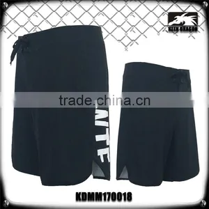 OEM Service Wholesale Sportswear Custom Logo Mens Black Mma Shorts thumbnail-1