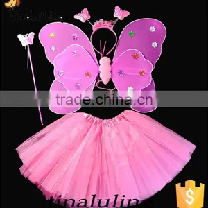 Multicolor Kids Halloween Butterfly Fairy Wings Magic Wings Accessory thumbnail-5