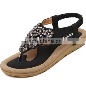 Zm50168b Summer Flat Female Shoes Crystal Ladies Sandals thumbnail-3