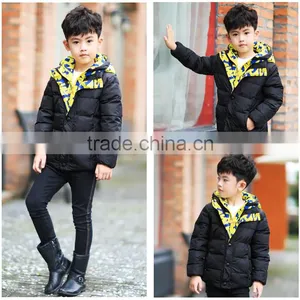 2016New Design Short Hoody Kid Down Jacket thumbnail-3