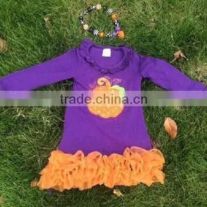 2014 New Halloween Pumpkin Dress With Matching Necklace Set thumbnail-1