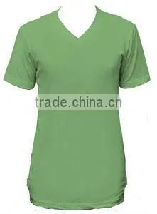 Pure Green Female V-Neck T-shirt thumbnail-1