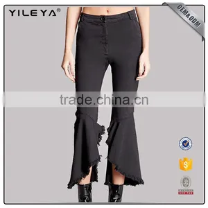 Ruffles Fashion Stain Pants for Lady thumbnail-3