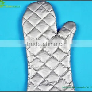 High Quality Extra Long Silicone Oven Mitts Heat Protective Glove With Cotton thumbnail-5