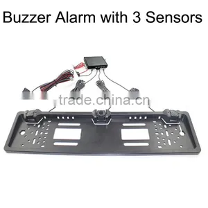 3 Mins Installation European License Plate Rear Parking Sensor Buzzer Alarm thumbnail-1