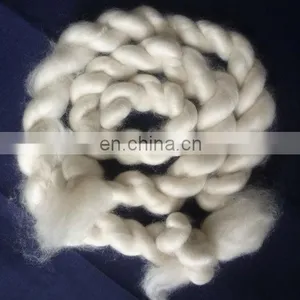 Manufacturer Supply Fine Mongolian Cashmere Fiber Tops Brown 16.5mic/44mm thumbnail-1