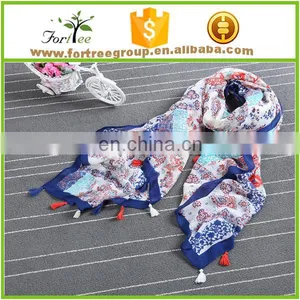 Beautiful Printed Hijab Scarf thumbnail-1