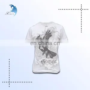 Oversized Flock Printing Polyester and Cotton Fashion t Shirt With Pocket thumbnail-1