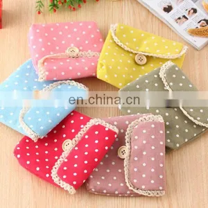 Beautiful Cotton Floral Sanitary Pad Bag Wholesale for Girls thumbnail-1