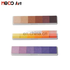 Multi Colors Strip Children Ink Washable Sponge Stamp Kit thumbnail-1
