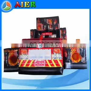 Fire Truck Inflatable Obstacle Course thumbnail-1