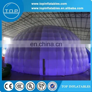 Party Used Inflatable White Dome Tent With Led Lighting for Sale thumbnail-1