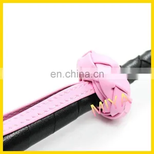 Fashion Adult Sex Toy Black Leather Handle Riding Crop thumbnail-4