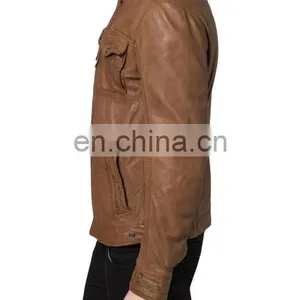 Soft Smooth Lamb Skin Leather Jackets thumbnail-3