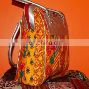 Bright Colorful Cotton Handmade Shouler Comfertable Bag thumbnail-2
