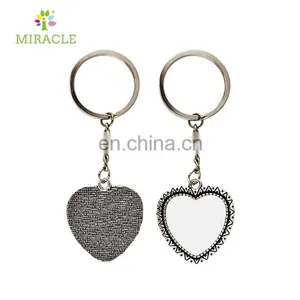 Sublimation DIY Heart Shape Metal Keychain thumbnail-2