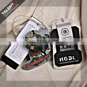 Custom New China Design Clothes Brand Printed Paper Hang Tag thumbnail-5